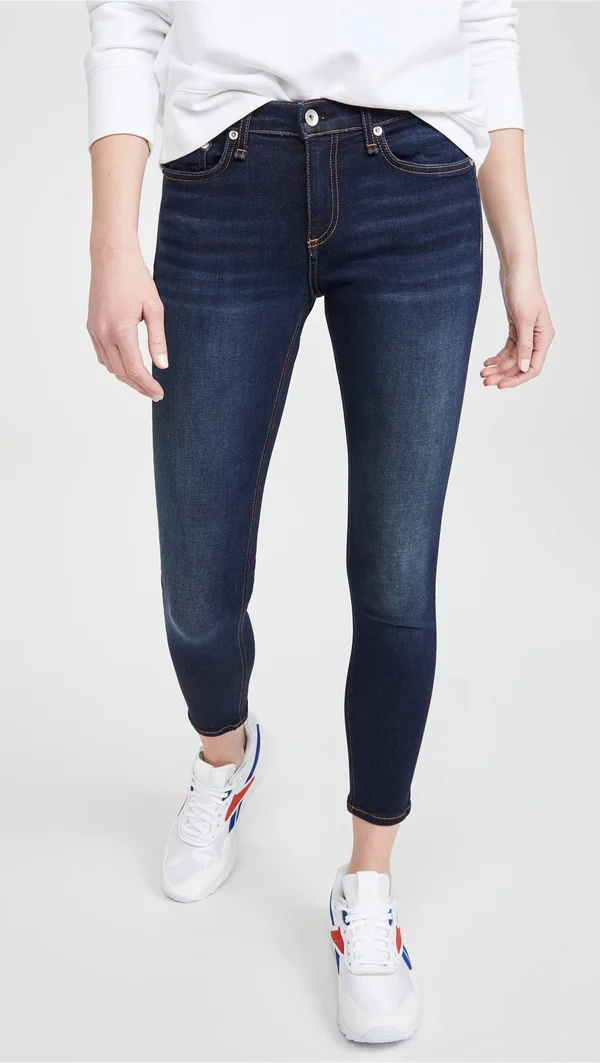 Rag & Bone Cate Mid-Rise Ankle Skinny Jeans, Carmen, Women's, 23