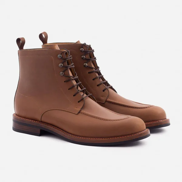 Beckett Simonon Gallagher Boots - Pull-Up - Walnut, Size 14, Men's Boot
