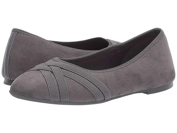 Women's Skechers Cleo Lane Change Flat - Size: 5.5, Charcoal