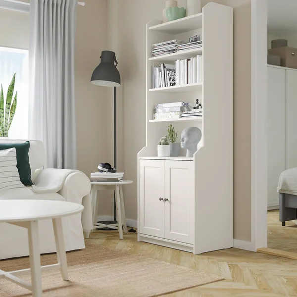IKEA - HAUGA High Cabinet with 2 Doors - White, 27 1/2x78 3/8 20415046