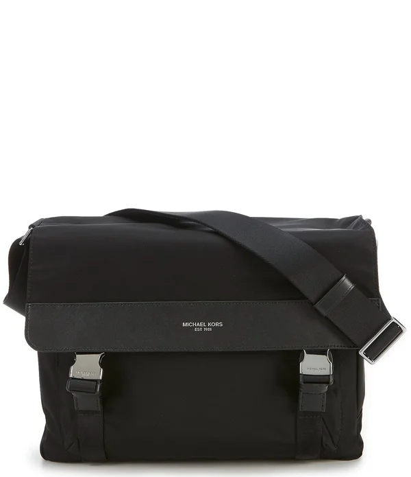 Michael Kors Kent Nylon Messenger Bag - Black