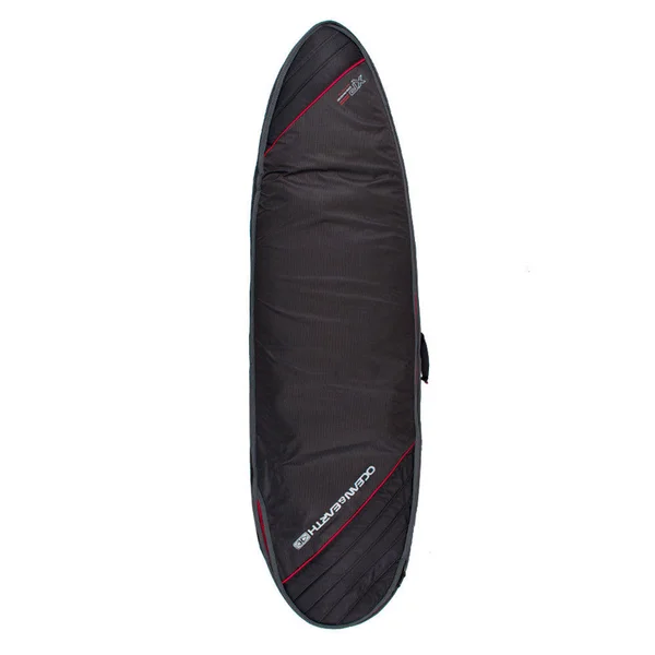 Ocean and Earth Double Compact Fish Cover Surfboard Bag - Black