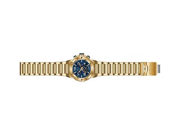 Invicta Speedway Chronograph Blue Dial Gold Ion-Plated Men's Watch 19532
