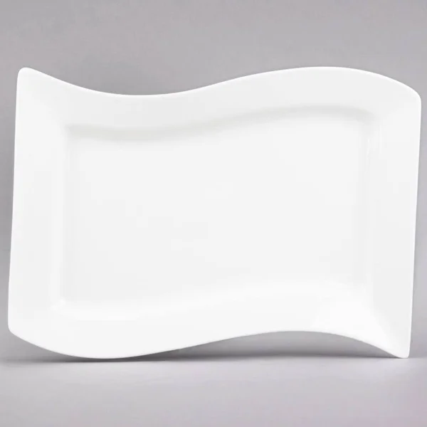 CAC China MIA-14 Miami Rectangular Porcelain Platter 13-1/2x22