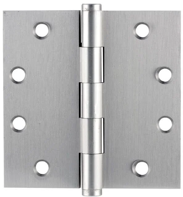 Emtek Heavy Duty Plain Bearing Brass Hinge Square Corners Flat Black 4.5 x 4.5 Removable Pin