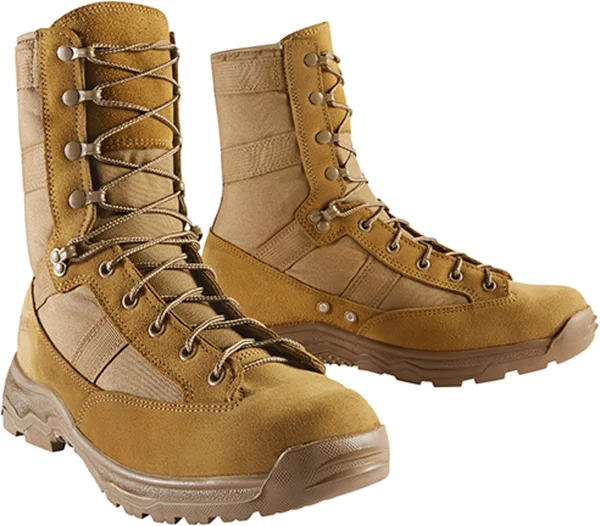 Danner Men's Reckoning Hot 8x22 Combat Boot - Size: 15, Coyote Full Grain Leather/Nylon