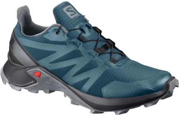 Salomon Women's Supercross Shoes Mallard Blue, Black, Monument 10.5