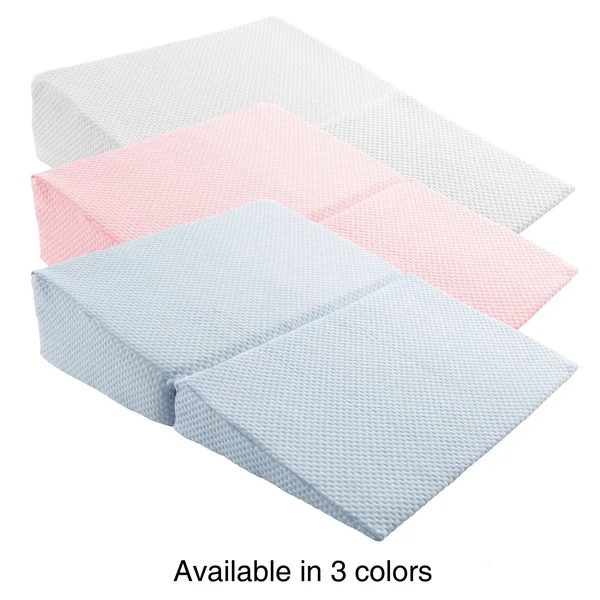 Lavish Home M892020 Folding Wedge Pillow Memory Foam - Ivory