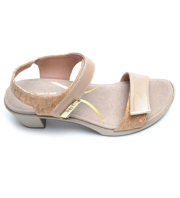 Naot Women's Intact, Khaki Beige Leather/Pewter Size: 37 R