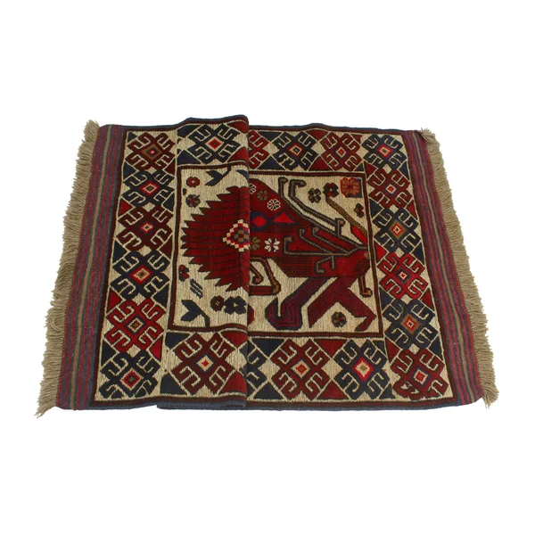 Semi Antique Stanley Ivory/Red Rug - 2&9x22 x 4&7x22