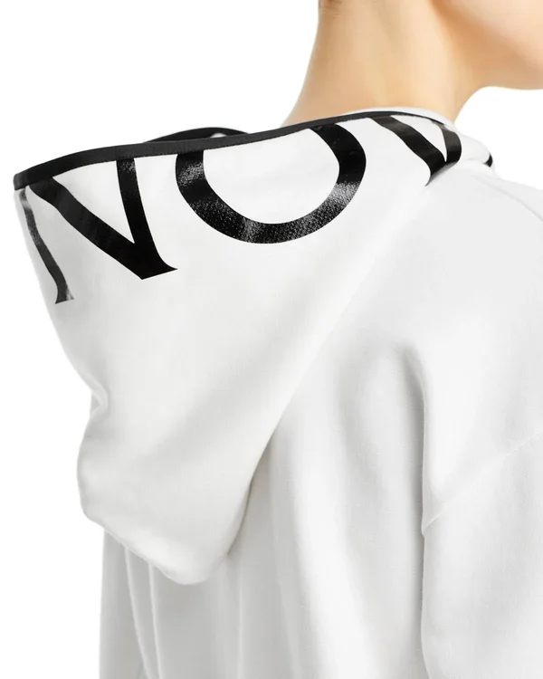 Moncler - Women Logo Sweatshirt Hoodie White L