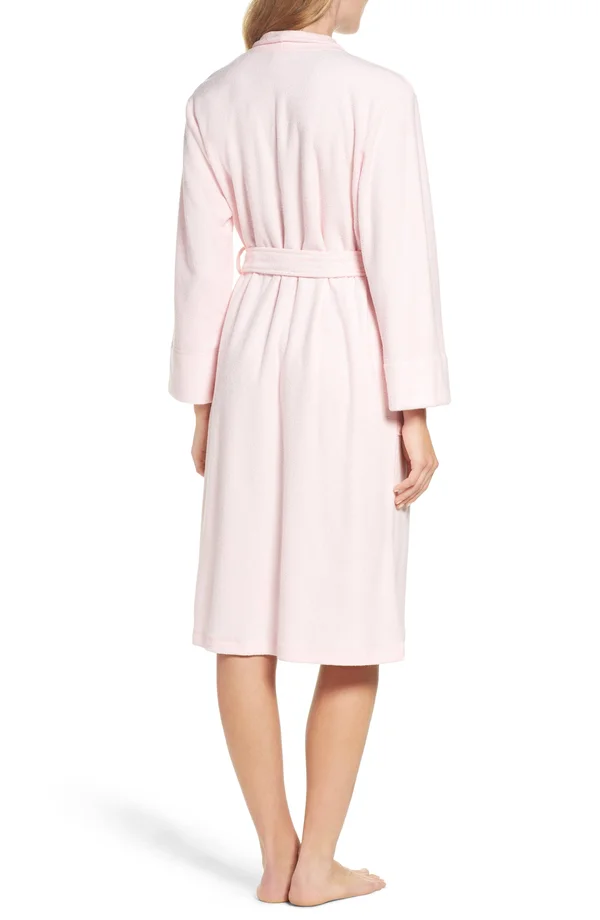 Nirvana Brushed Terry Robe, Women's, Pink, N Natori