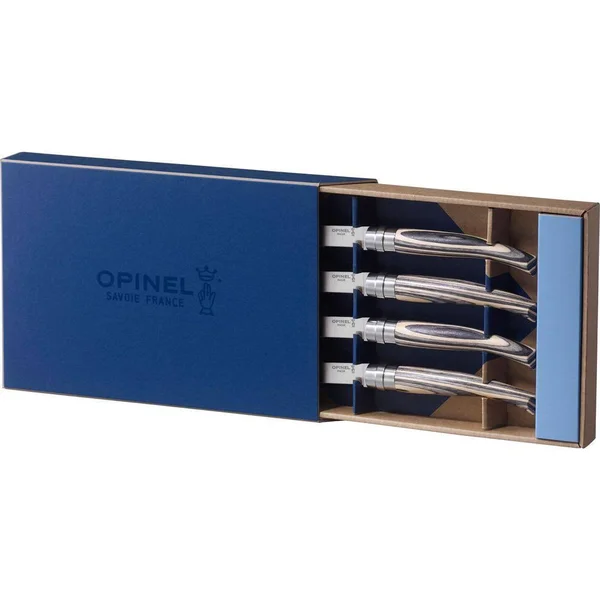Opinel - Laminated Birch Wood Handle Steak Knife Set