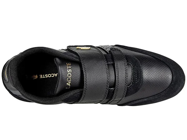 Lacoste Misano Strap Suede Men's Shoes Black-Dark Grey 7-40cma0061-237