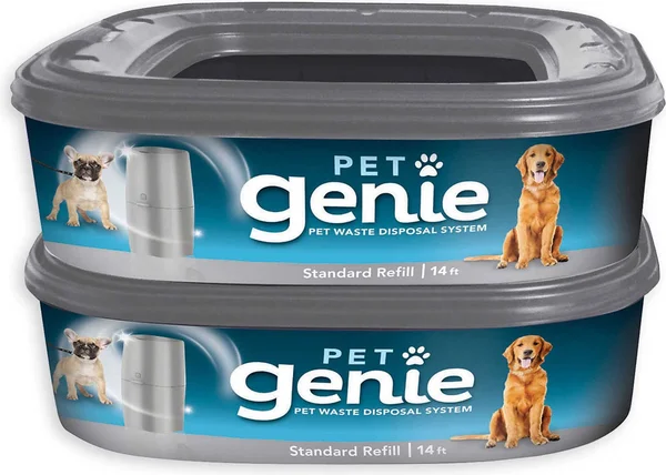 Pet Genie Pet Waste Disposal System, 2 Pack Refill