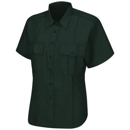 Horace Small Men's Short Sleeve with Zipper Sentry Shirt - Hs1545 - Size: SS15, Green