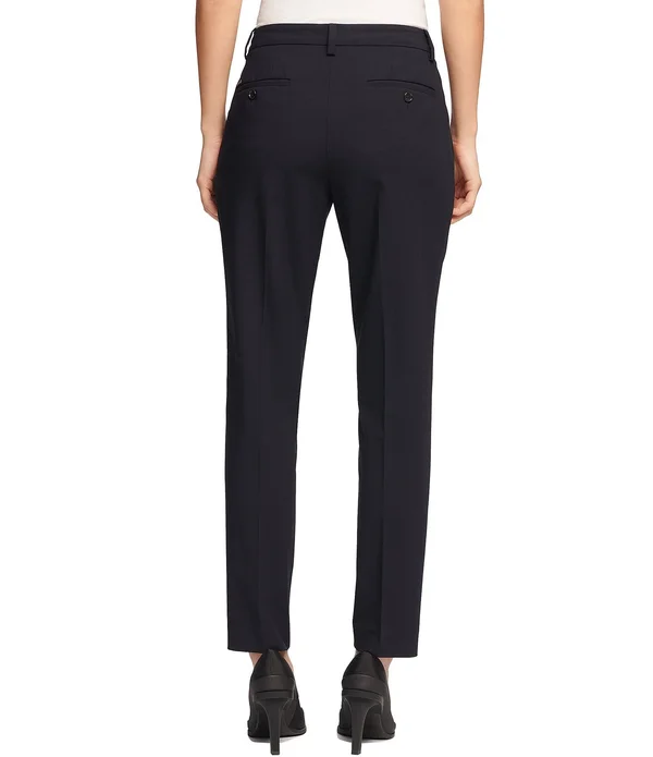 Dkny Essex Slim-Leg Pants - 8, Black