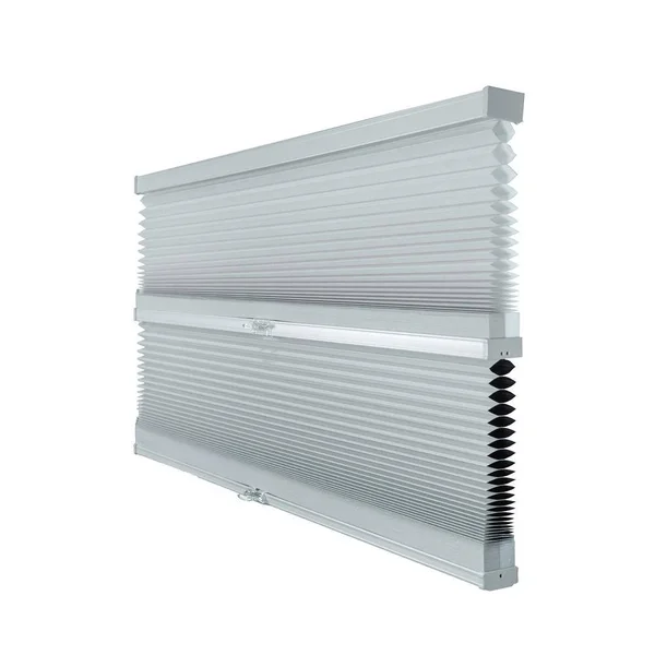 Chicology Cut-to-Width Gray Sheen 9/16 in. Light Filtering and Privacy Cordless Cellular Shade - 70.5 in. W x 48 in. L - Gray She