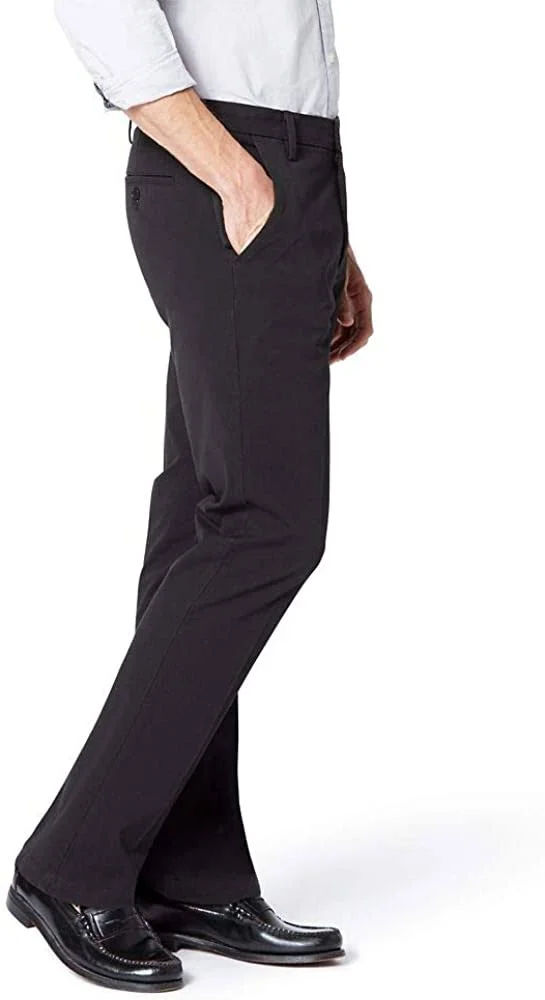 Dockers Men S Slim Fit Workday Khaki Smart 360 Flex Pants D1 - Black
