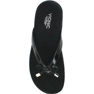 Vionic Women's Rest BELLAII Toepost Sandal Black 9M US