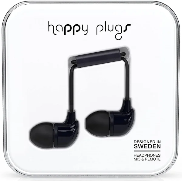 Happy Plugs In-Ear Earphones - Black