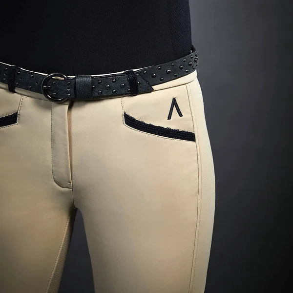Dublin Ladies Black Linda Soft Shell Thermal Full Seat Breeches