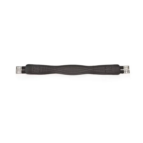HY Comfort Both End Elastic Waffle Girths - Black