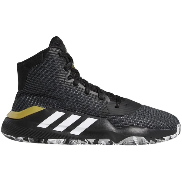 Adidas Pro Bounce 2019 Black/White/Grey Basketball Shoes 10.5