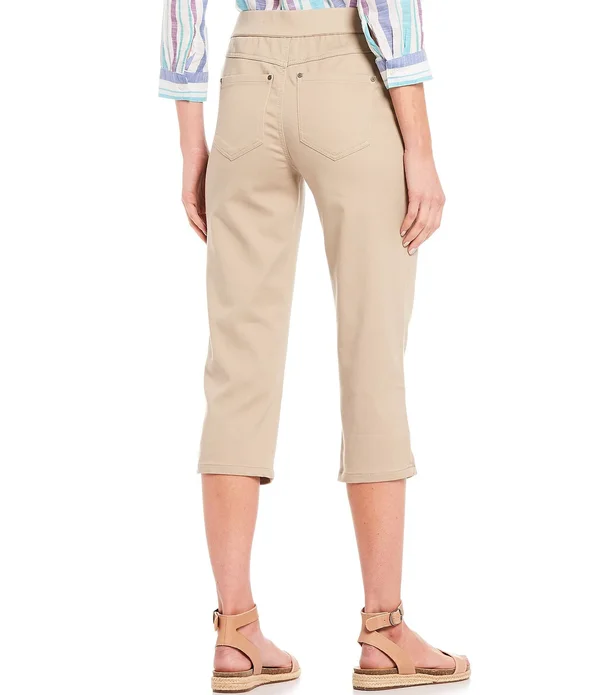 Intro Rose Pull-On Capri Pant - Womens, 14, Ebony Black