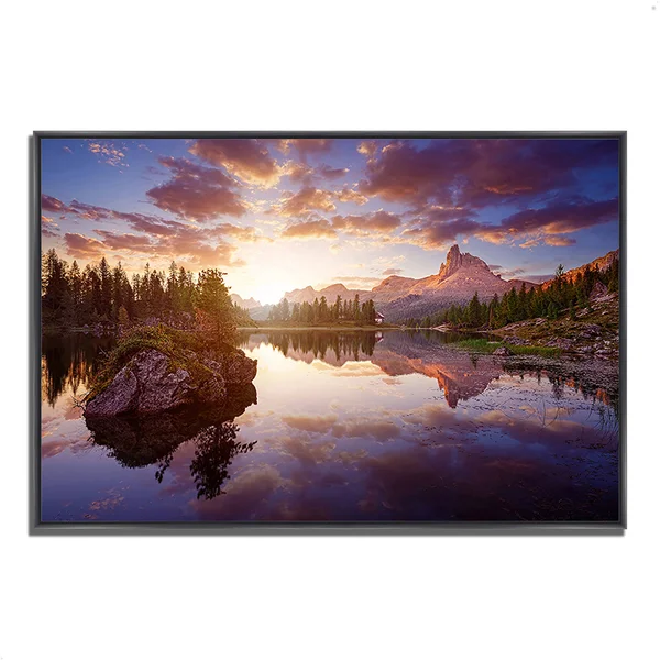 Sunrise on Lago di Federa - 32x22 x 22x22 Fine Art Giclee Print on