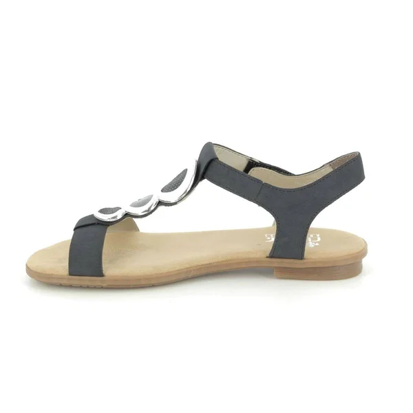 Rieker 64265-14 Yore Navy Womens Flat Sandals
