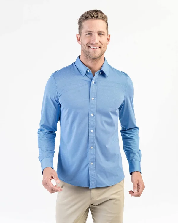 Rhone Commuter Shirt, Button Down Dress Shirt, Size: XL, French Blue