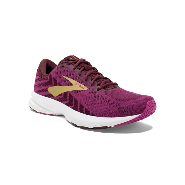 Brooks Launch 6 Running Shoe - Women's Aster/Fig/Gold - 7.5