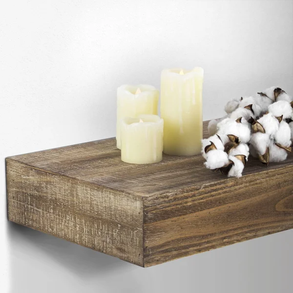 American Art Decor Family Wood Floating Wall Shelf - Brown
