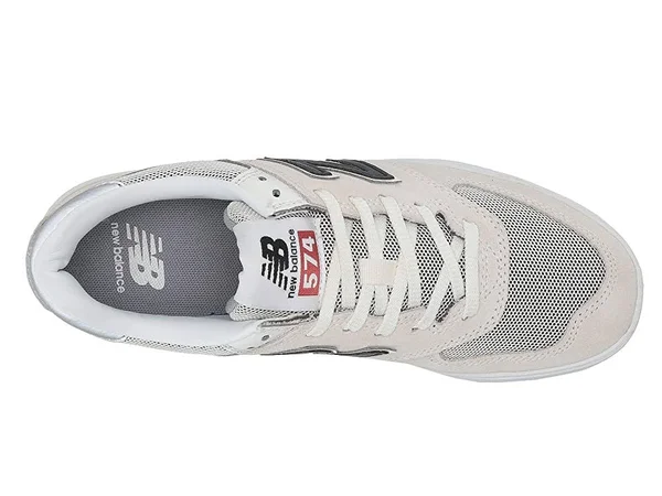 New Balance Numeric AM574 White/Black - Men's, Size: 6