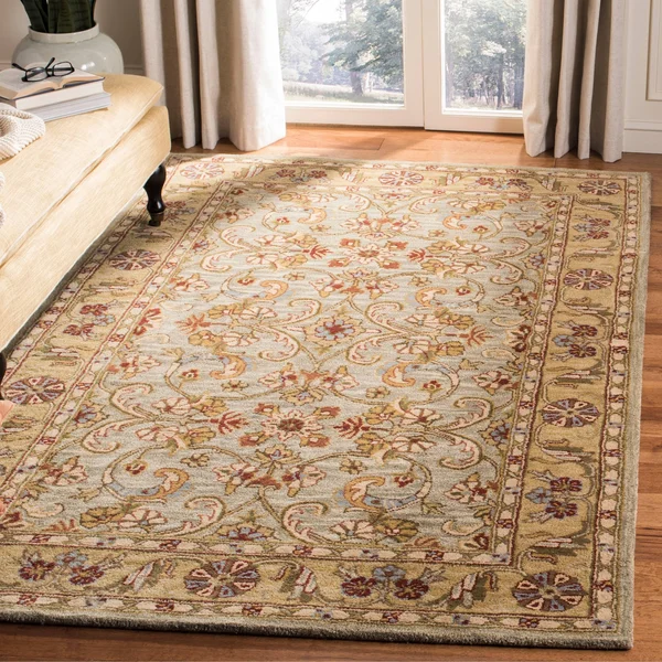 Safavieh 4& x 6& Classic CL324A Light Green, Gold Rug