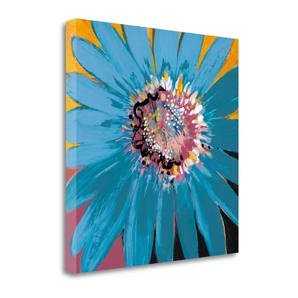 Tangletown Fine Art Sunshine Flower II by Leslie Bernsen, Giclee Print on Wrap Canvas, 30x22x30x22