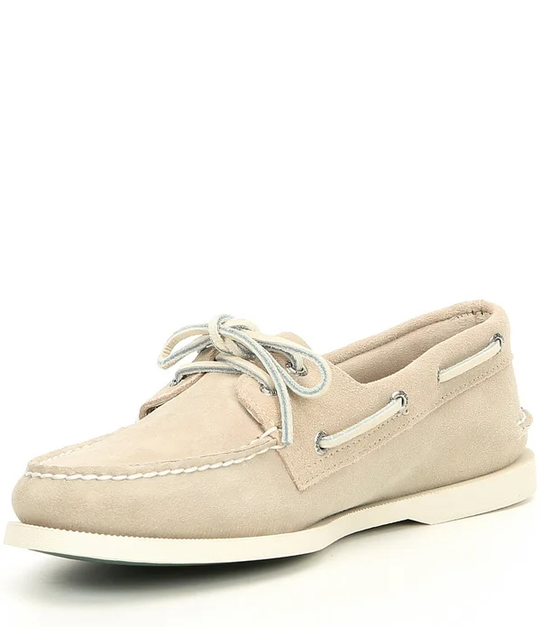 Sperry Men's Authentic Original 2-Eye Suede Boat Shoe - Cement 7M