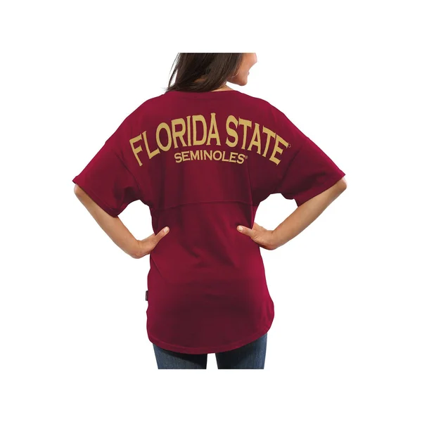 Women's Garnet Florida State Seminoles Spirit Jersey Oversized T-Shirt Size: Medium
