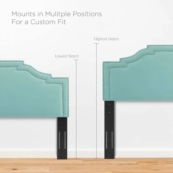 Full/Queen Lucia Performance Velvet Headboard Mint - Modway