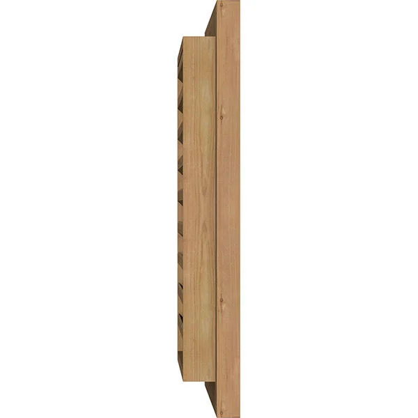 Ekena Millwork GVWVE36X2400RFUWR 36x22W x 24x22H Vertical Gable Vent (41x22W x 29x22H Frame Size): Unfinished - Functional, Rough