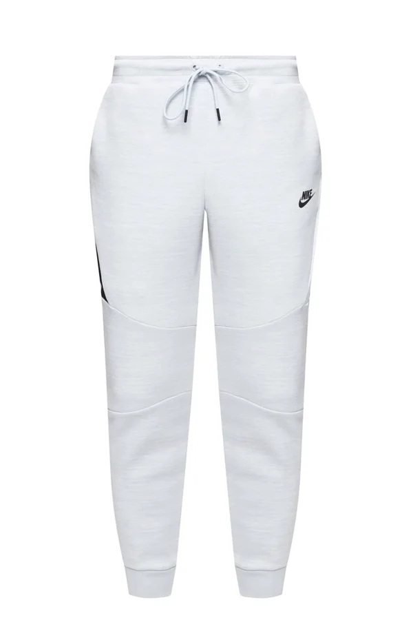 Nike Men's Sportswear Heathered Tech Fleece Joggers - 2X-LARGE, White