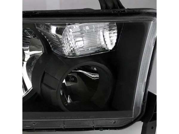 Toyota Tundra OE Replacement Black Headlights Driver Passenger Head Lamps