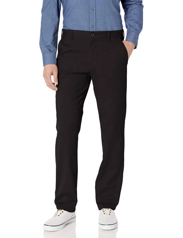 Izod Black Big & Tall Straight Fit Flat Front Performance Stretch Pants