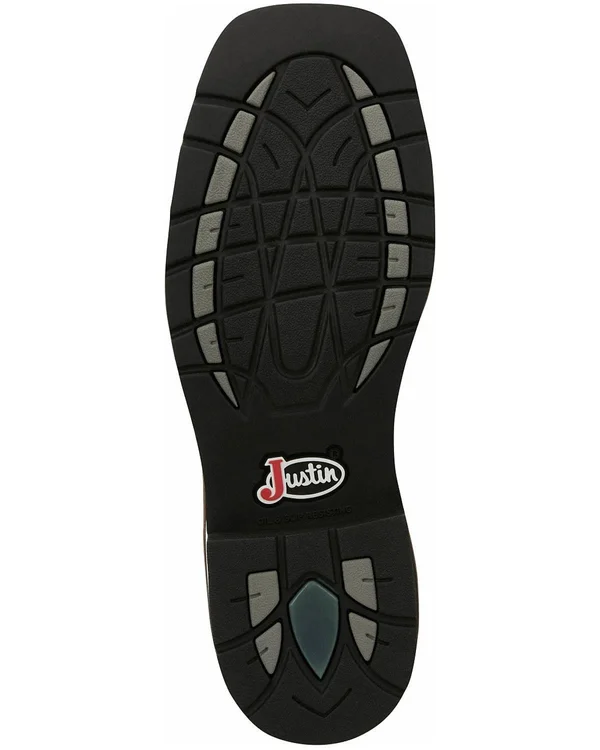 Justin Men's Pulley Lace-Up Work Boots - Steel Toe