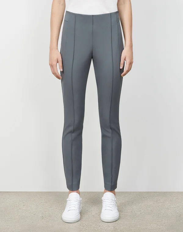Lafayette 148 New York Petite Acclaimed Stretch Gramercy Pant - Gray