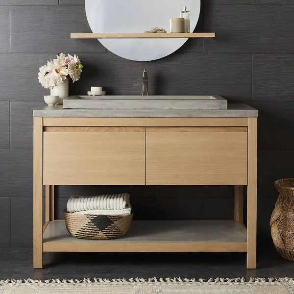 Native Trails 48 in. Single Native Stone Vanity Top in Pearl