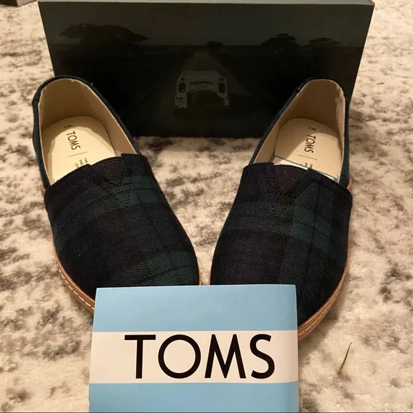 Toms Women's Seasonal Classic Alpargata - Size: 7, Spruce Plaid