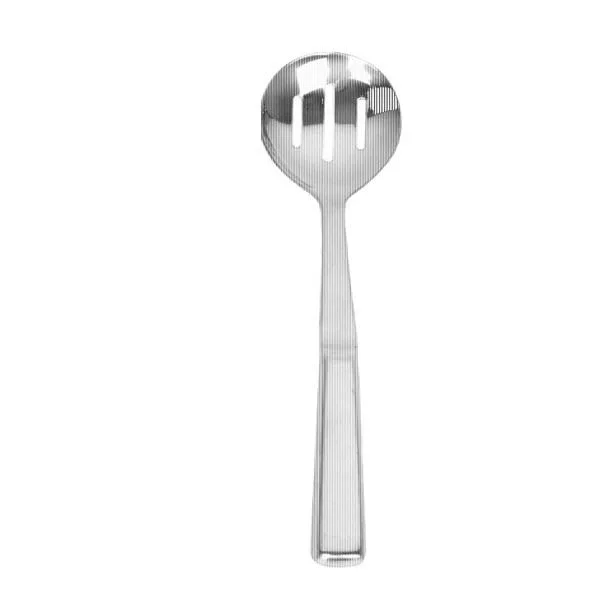 Thunder Group 12x22 Stainless Steel Slotted Serving Spoon - 24 Packs