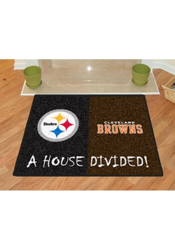 Fanmats NFL Pittsburgh Steelers-Cleveland Browns House Divided